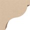 Ekena Millwork 3"W x 6"D x 6"H Classic Garner Rough Cedar Woodgrain TimberThane Corbel, Primed Tan CORUR03X06X06GARRCPR - alternate 6